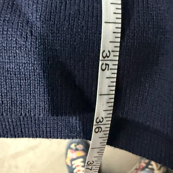 kate spade new york Navy & Cream Wool Polo Sweater Dress L EUC - Picture 9 of 9